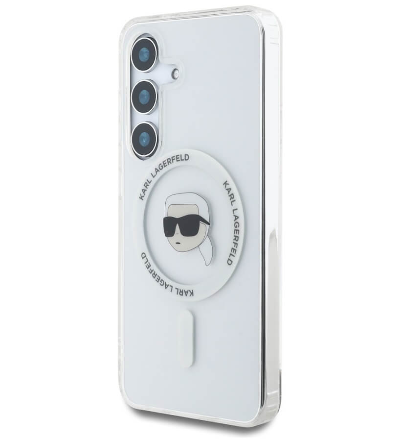Magsafe Калъф за Samsung S25, Karl Lagerfeld IML Choupette Head Case, Прозрачен (2)