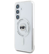 Magsafe Калъф за Samsung S25, Karl Lagerfeld IML Choupette Head Case, Прозрачен (2)