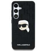Калъф за Samsung S25, Karl Lagerfeld PU Mono K. Head PIN Case, Черен (2)