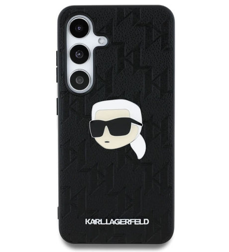 Калъф за Samsung S25, Karl Lagerfeld PU Mono K. Head PIN Case, Черен (2)