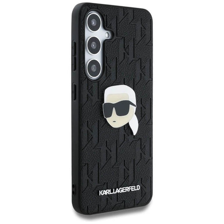Калъф за Samsung S25, Karl Lagerfeld PU Mono K. Head PIN Case, Черен (3)