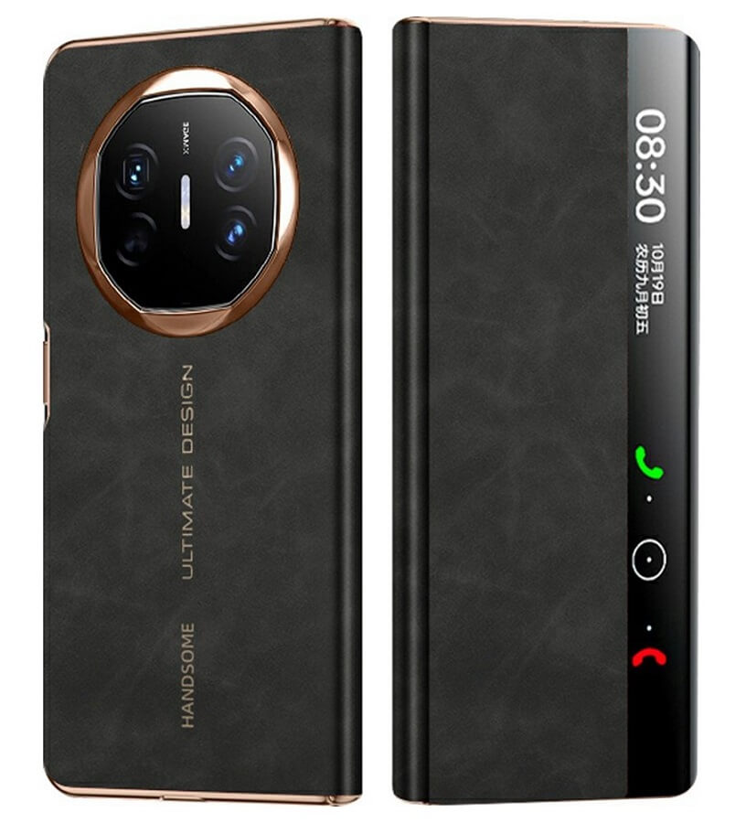 Активен Калъф за Huawei Mate X6, Smart Book Case, Черен