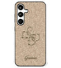 Калъф за Samsung S25 Plus, Guess Glitter 4G Metal Logo Case, Златист