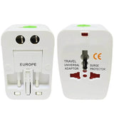 Универсален Мрежови Адаптер за Цял Свят, Travel Adapter 220V, Бял