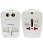Универсален Мрежови Адаптер за Цял Свят, Travel Adapter 220V, Бял