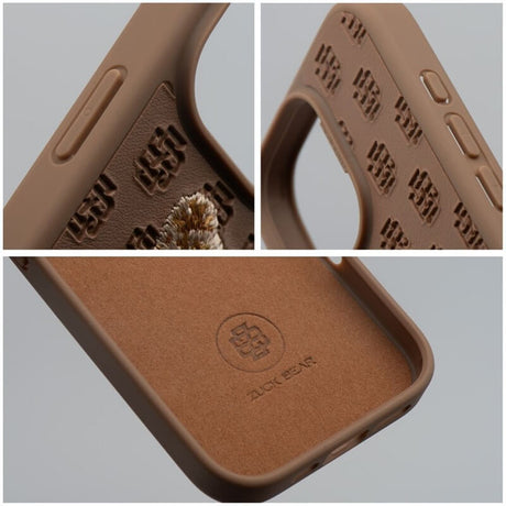 Калъф за iPhone 16 Pro Max, Zuck Bear Paris Gentleman Bag Case, Кафяв (4)