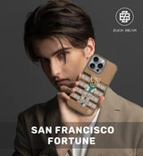 Калъф за iPhone 16 Pro, Zuck Bear San Francisco Fortune Golden State Case, Кафяв (2)