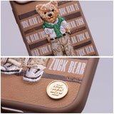 Калъф за iPhone 16 Pro, Zuck Bear San Francisco Fortune Golden State Case, Кафяв (3)