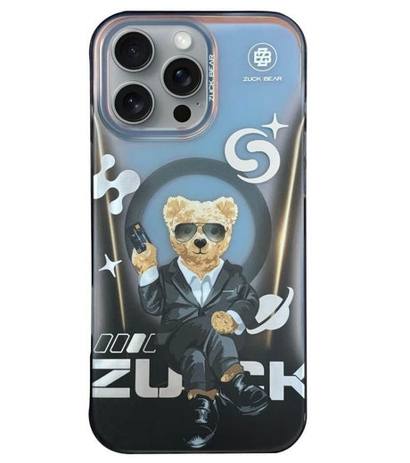 Magsafe Калъф за iPhone 16, Zuck Bear Berlin Boss Mag Eins Suave Case, Черен