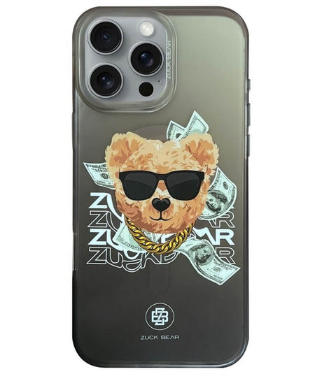 Magsafe Калъф за iPhone 16, Zuck Bear Harold Mag Case, Черен