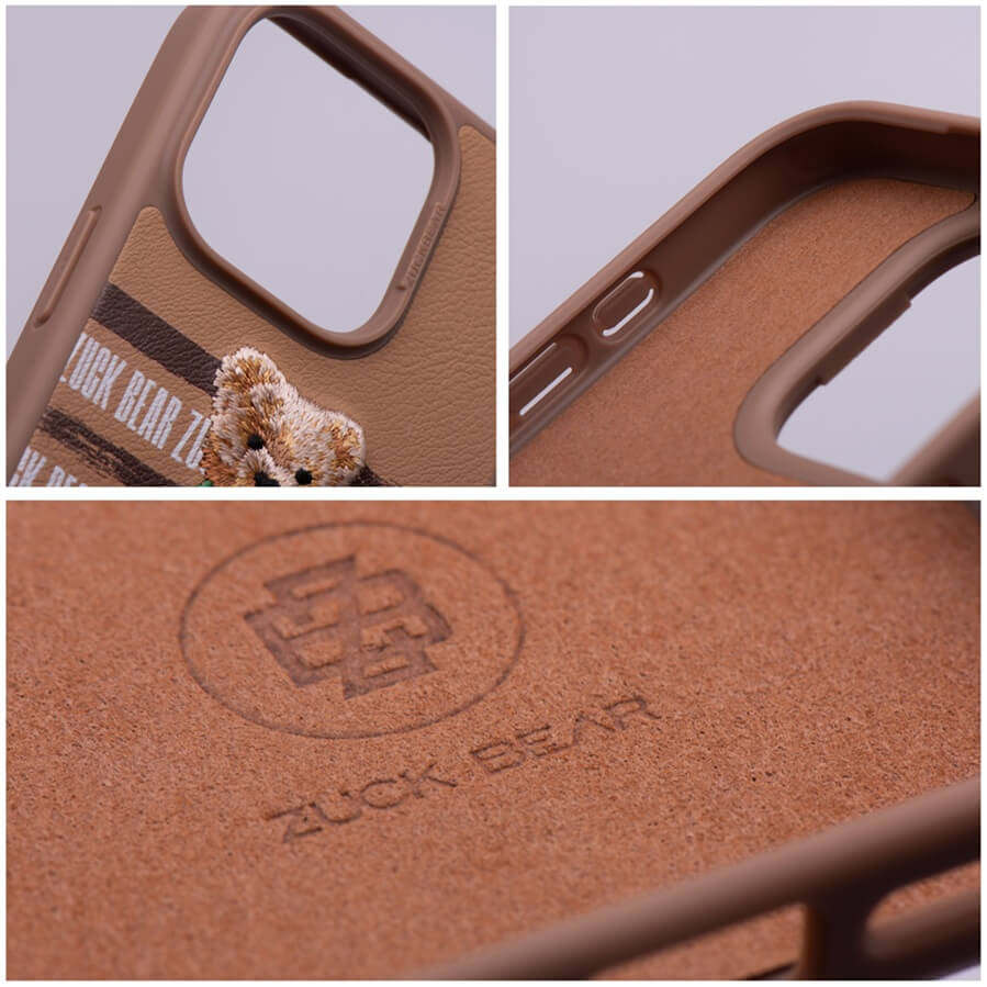 Калъф за iPhone 16 Pro Max, Zuck Bear San Francisco Fortune Golden State Case, Кафяв (4)