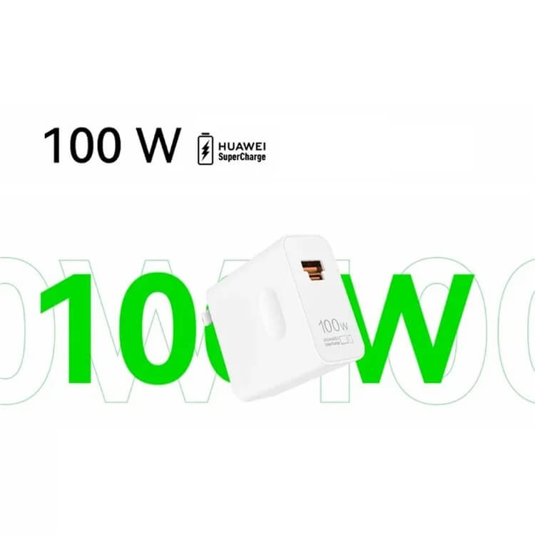 Оригинално Зарядно с Кабел, Honor 100W USB-A/USB-C Super Charge 220v, Бял (4)