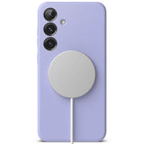 Magsafe Калъф за Samsung S25, Ringke Silicone Magnetic Case, Лилав (4)