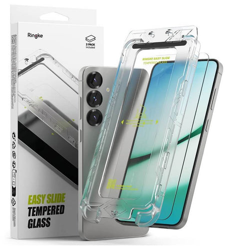 Стъклен Протектор за Samsung S25, Ringke Easy Slide Glass 2бр., Прозрачен