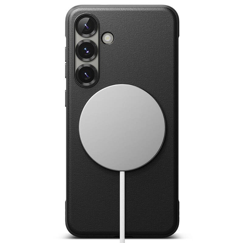 Magsafe Силиконов Калъф за Samsung S25, Ringke Onyx Case, Черен (3)