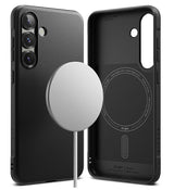 Magsafe Силиконов Калъф за Samsung S25, Ringke Onyx Case, Черен (2)