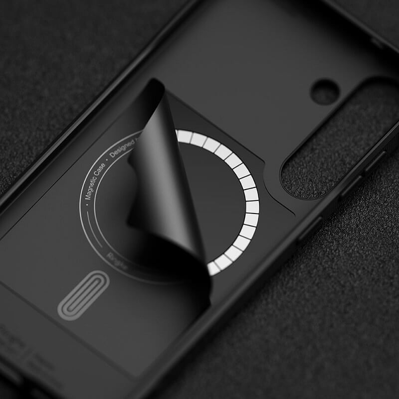 Magsafe Силиконов Калъф за Samsung S25, Ringke Onyx Case, Черен (5)
