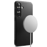 Magsafe Силиконов Калъф за Samsung S25, Ringke Onyx Case, Черен (4)