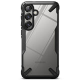 Противоударен Хибриден Калъф за Samsung S25, Ringke Fusion X Case, Черен (3)