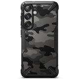 Противоударен Хибриден Калъф за Samsung S25 Plus, Ringke Fusion X Camouflage Case, Черен (3)