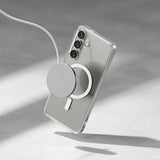 Magsafe Калъф за Samsung S25, Ringke Fusion Magnetic Case, Прозрачен (5)