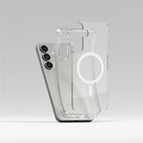 Magsafe Калъф за Samsung S25, Ringke Fusion Magnetic Case, Прозрачен (4)