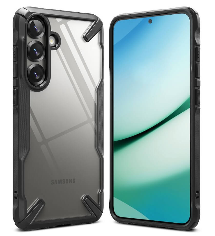 Противоударен Хибриден Калъф за Samsung S25 Plus, Ringke Fusion X Case, Черен (2)