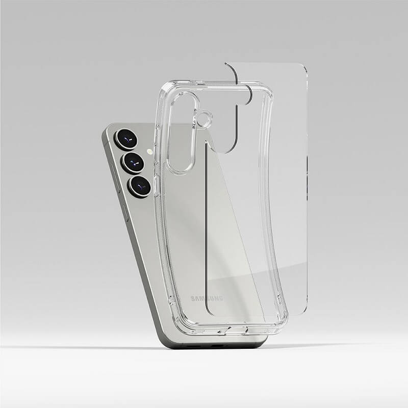 Противоударен Хибриден Калъф за Samsung S25 Plus, Ringke Fusion Case, Прозрачен (4)