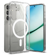 Magsafe Калъф за Samsung S25 Plus, Ringke Fusion Magnetic Case, Прозрачен