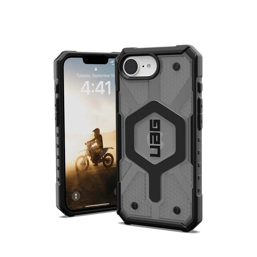 Magsafe Противоударен Калъф за iPhone 17e/ 16e, UAG Pathfinder Clear Case, Сив (8)
