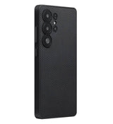 Magsafe Калъф за Samsung S25 Ultra, Pitaka PIN Button Black-Grey Plain Case, Черен (2)