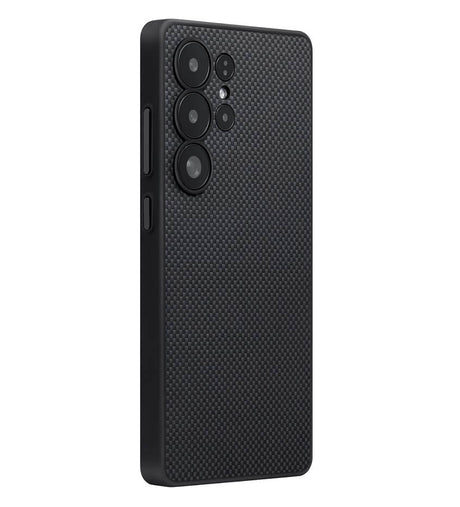 Magsafe Калъф за Samsung S25 Ultra, Pitaka PIN Button Black-Grey Plain Case, Черен (2)