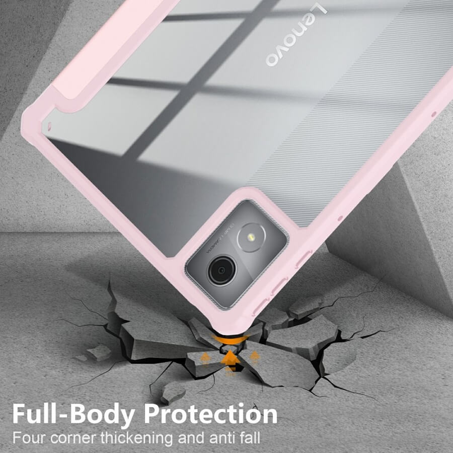 Калъф за Lenovo Tab K11 Plus 11.5", Rugged Hybrid Pen Case, Розов (8)