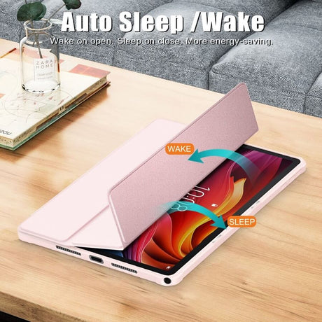 Калъф за Lenovo Tab K11 Plus 11.5", Rugged Hybrid Pen Case, Розов (7)