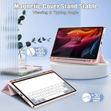 Калъф за Lenovo Tab K11 Plus 11.5", Rugged Hybrid Pen Case, Розов (4)