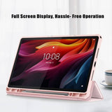 Калъф за Lenovo Tab K11 Plus 11.5", Rugged Hybrid Pen Case, Розов (5)