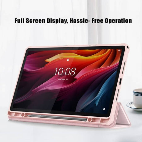 Калъф за Lenovo Tab K11 Plus 11.5", Rugged Hybrid Pen Case, Розов (5)