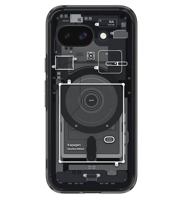 Хибриден Калъф за Google Pixel 9A, Spigen Zero One Ultra Hybrid Case, Черен (2)