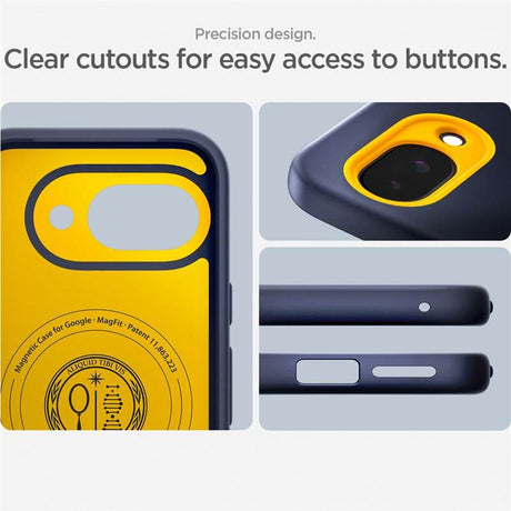 Magsafe Калъф за Google Pixel 9A, Spigen Nano Pop Case, Син (10)