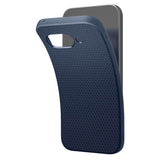 Противоударен Силиконов Калъф за Google Pixel 9A, Spigen Liquid Air Case, Син (6)