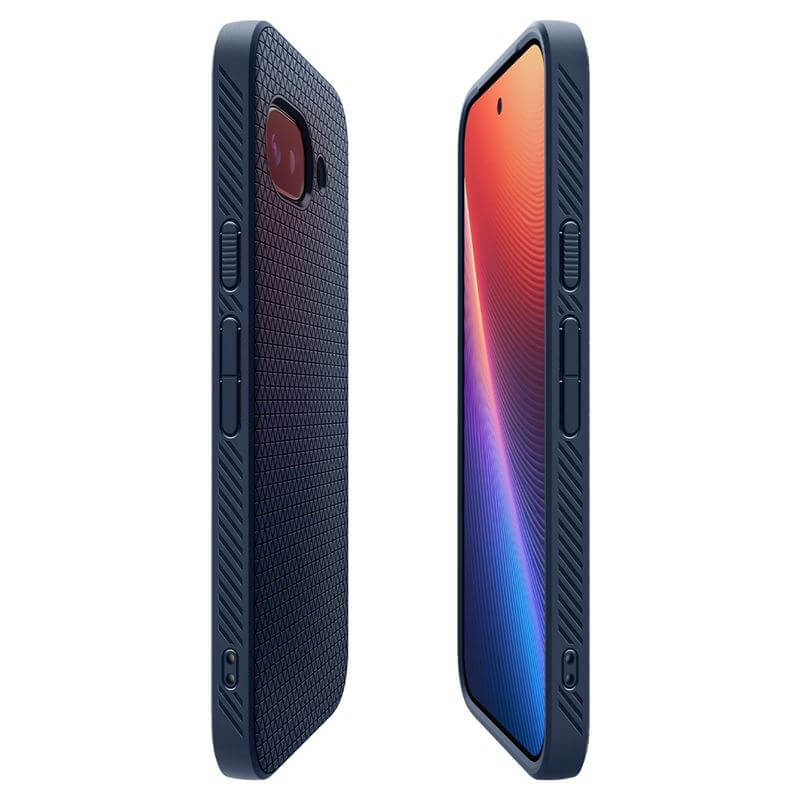 Противоударен Силиконов Калъф за Google Pixel 9A, Spigen Liquid Air Case, Син (7)