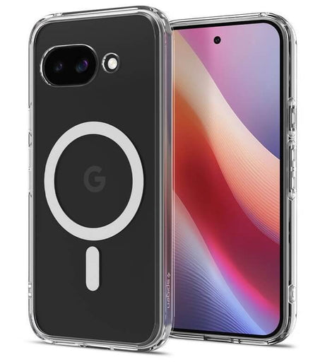 Magsafe Противоударен Калъф за Google Pixel 9A, Spigen Ultra Hybrid Case, Бял