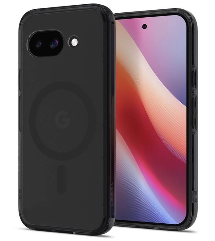 Magsafe Противоударен Калъф за Google Pixel 9A Spigen Ultra Hybrid Frost Case, Черен