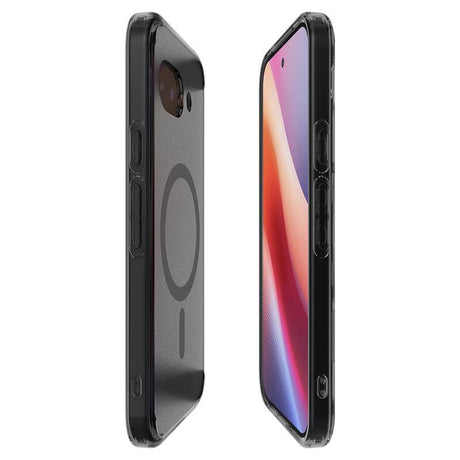 Magsafe Противоударен Калъф за Google Pixel 9A Spigen Ultra Hybrid Frost Case, Черен (7)
