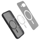 Magsafe Противоударен Калъф за Google Pixel 9A Spigen Ultra Hybrid Frost Case, Черен (6)