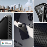 Противоударен Силиконов Калъф за Google Pixel 9A, Spigen Liquid Air Case, Черен (8)