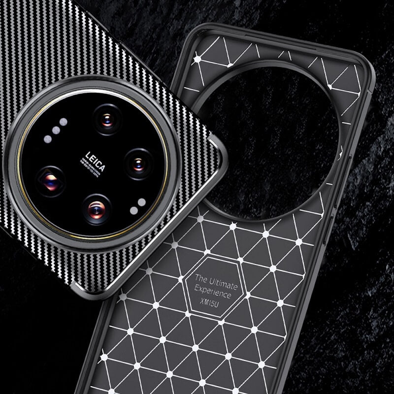 Силиконов Калъф за Xiaomi 15 Ultra, New Carbon Case, Черен (6)
