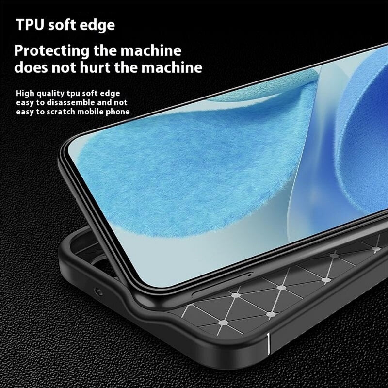 Силиконов Калъф за Xiaomi 15 Ultra, New Carbon Case, Черен (2)