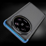 Силиконов Калъф за Xiaomi 15 Ultra, New Carbon Case, Черен (8)