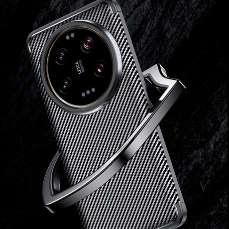 Силиконов Калъф за Xiaomi 15 Ultra, New Carbon Case, Черен (7)